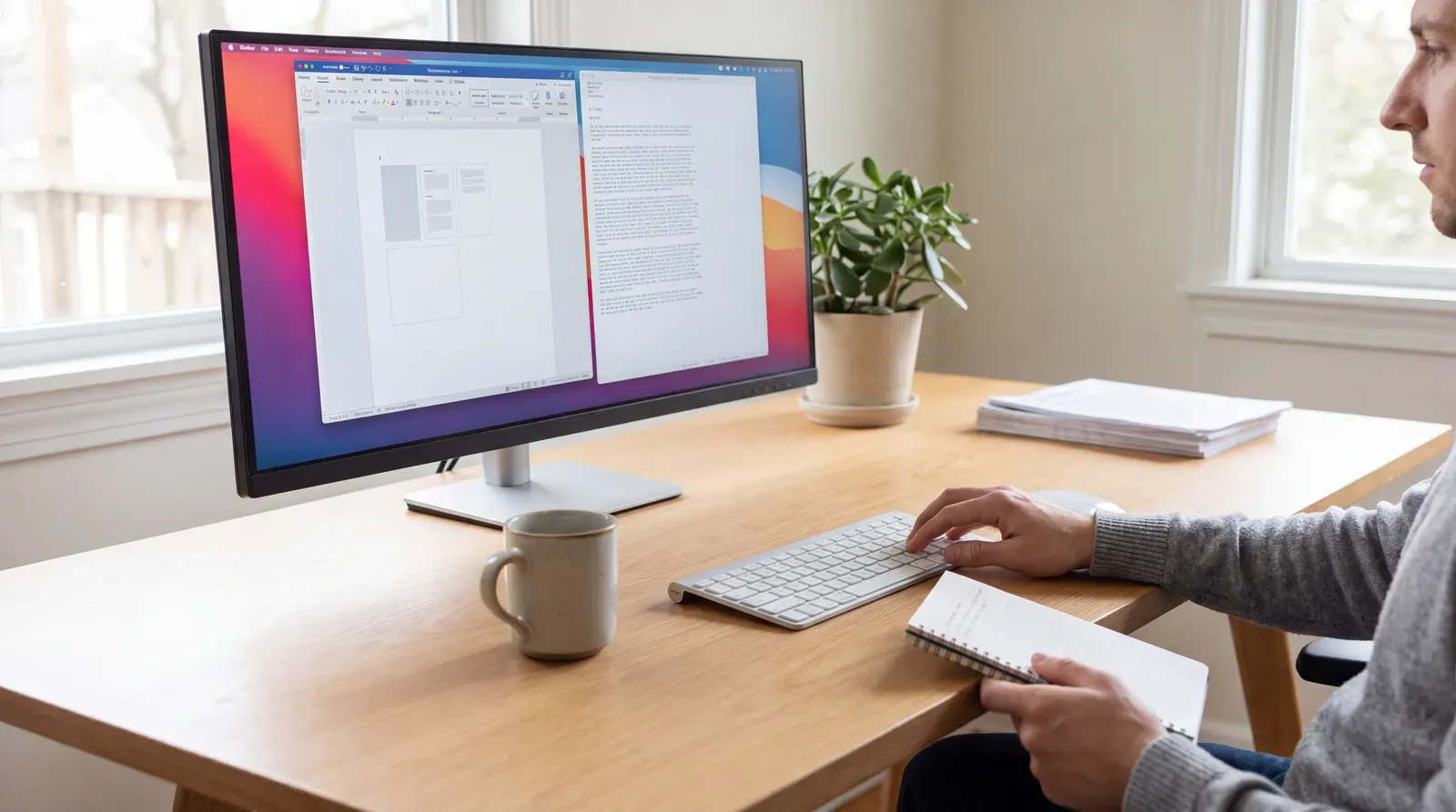 Job seeker checking an exported resume and its extracted text
