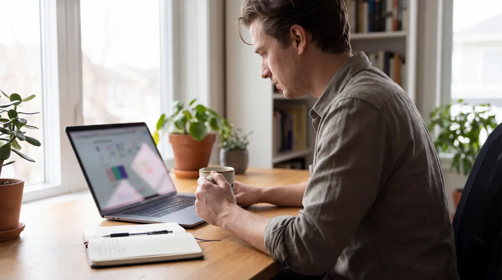 Hiring manager reviewing screening findings before speaking with a candidate
