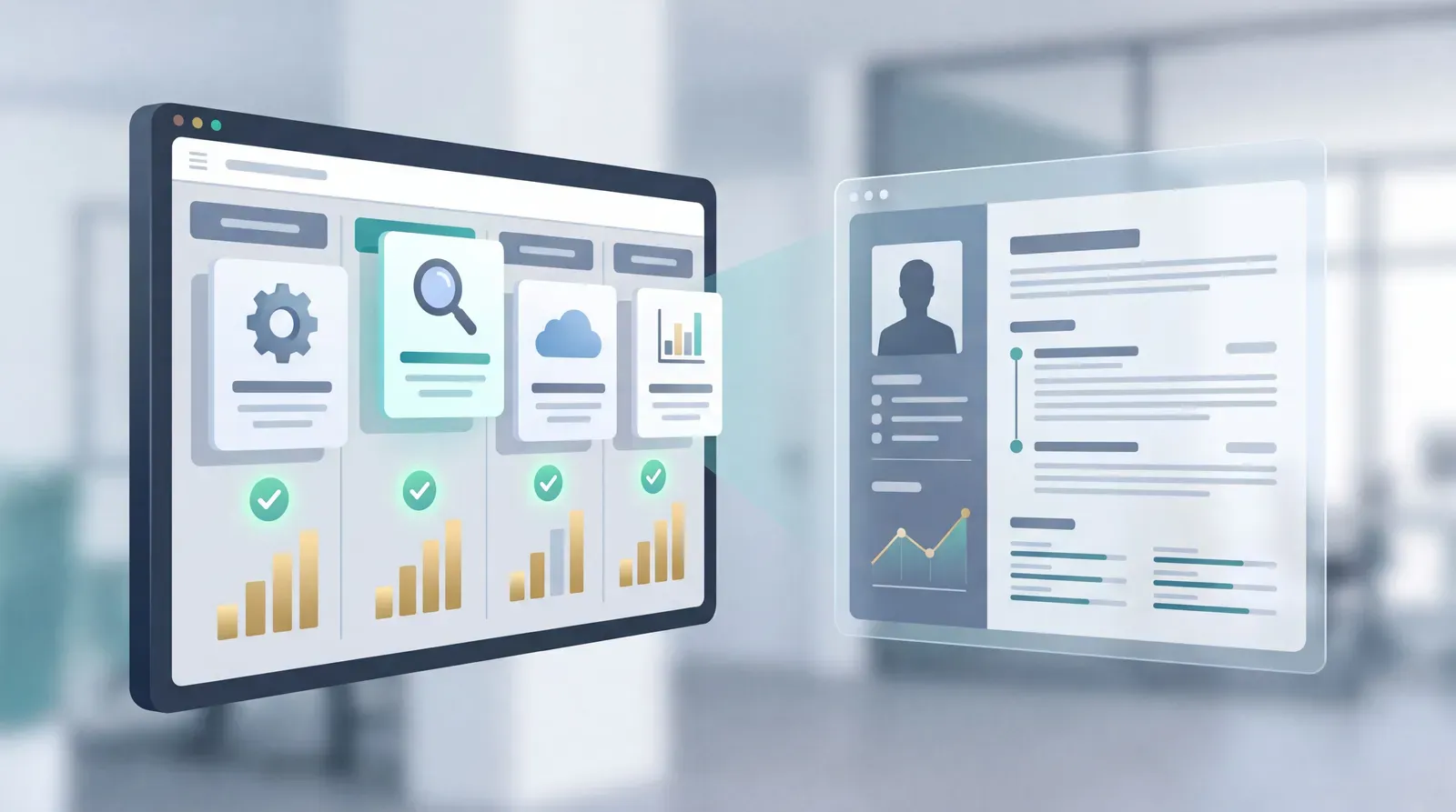 Comparison board for choosing AI resume builder tools