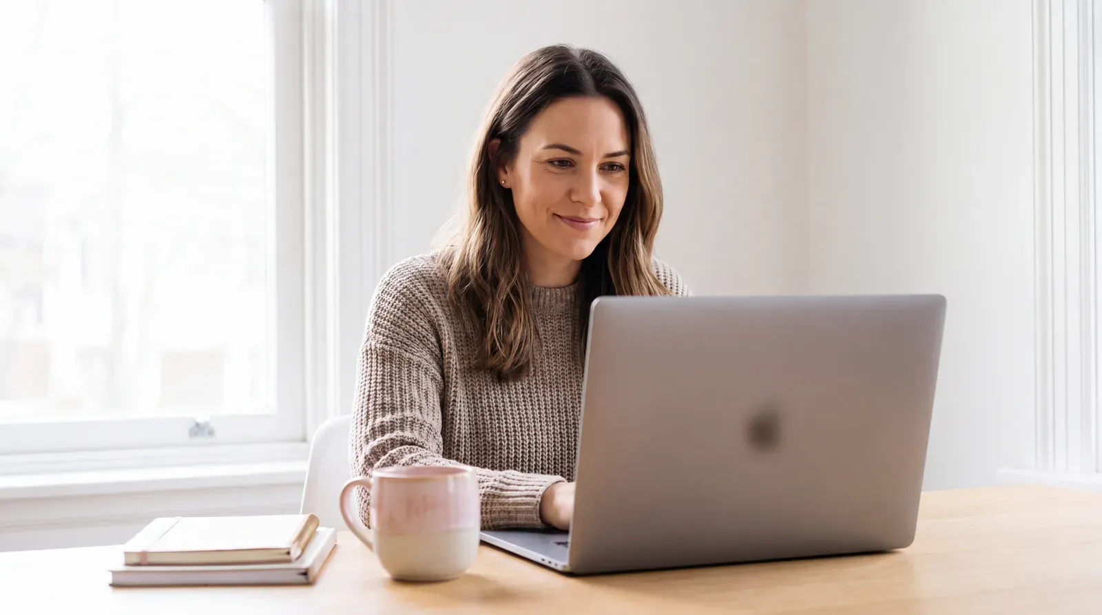 A professional recording a short introduction for a virtual CV