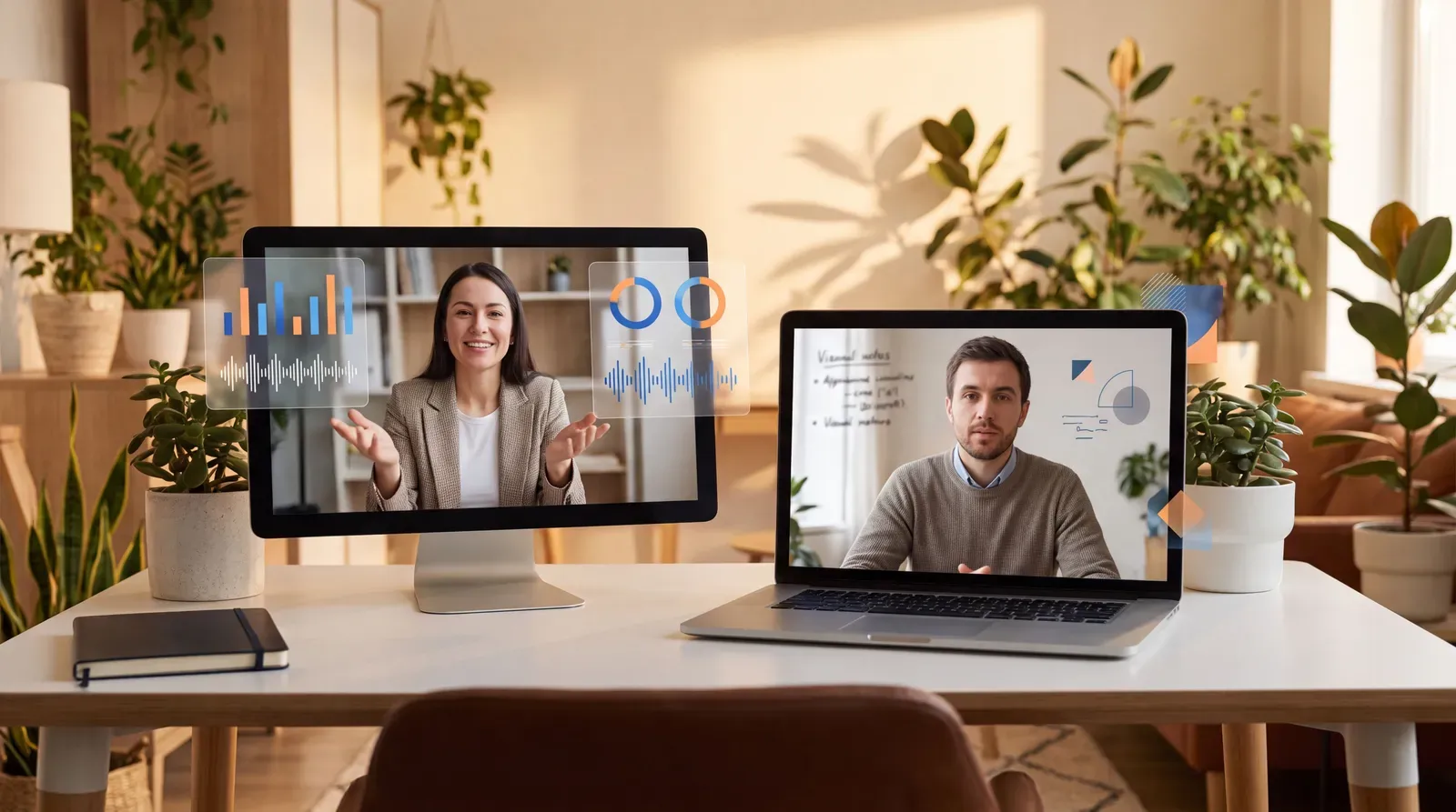 Entrevista laboral por videollamada con evaluación de idioma