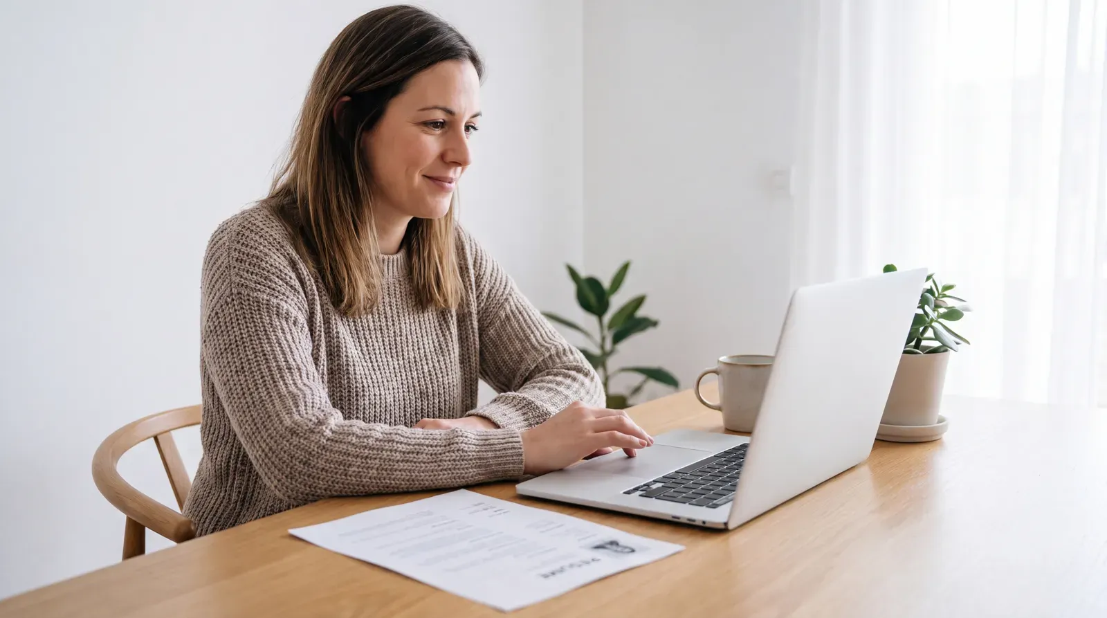 Professional recording a short introduction to accompany a structured virtual CV