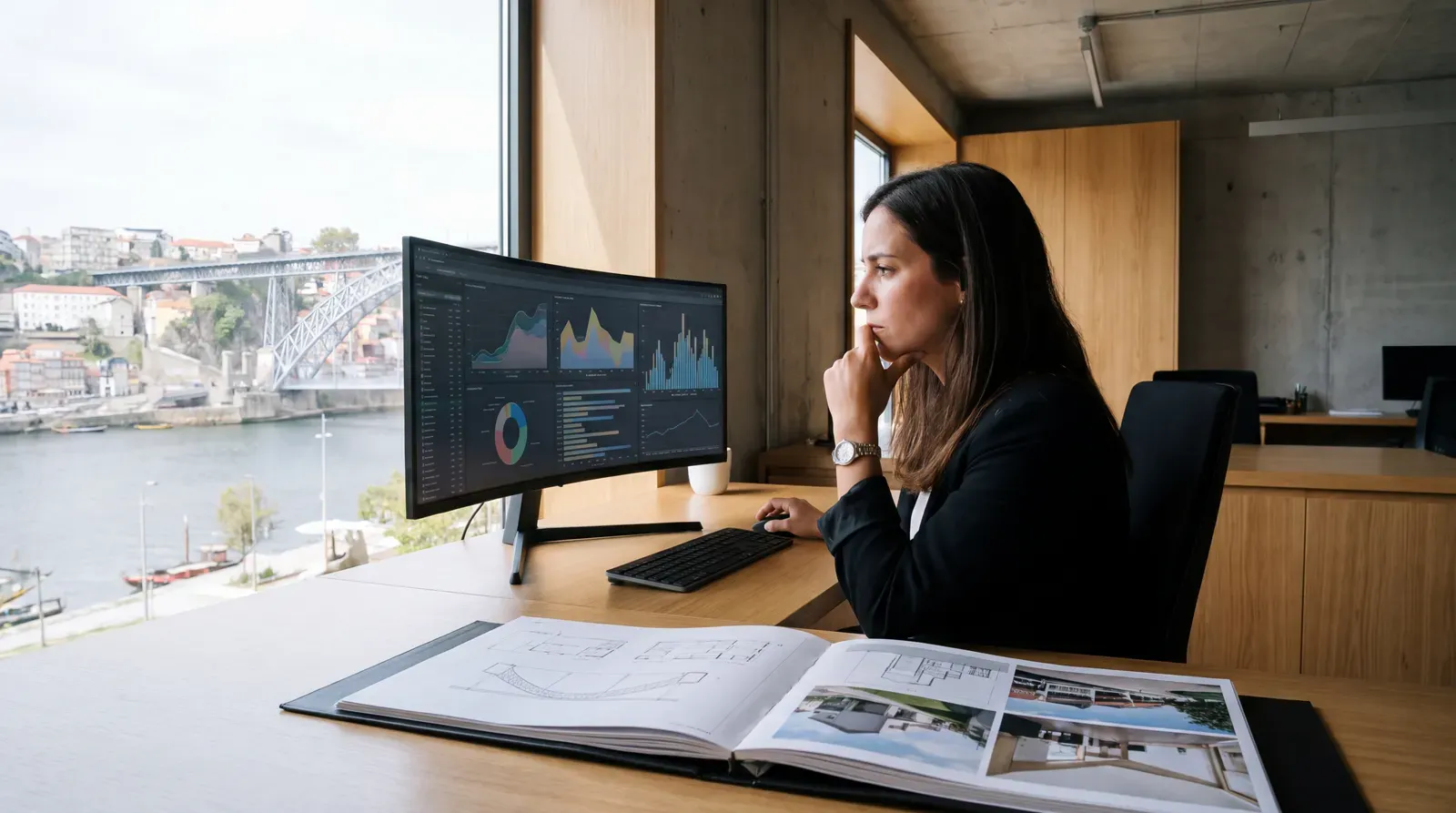Recrutadora analisa projetos e experiência para identificar competências transferíveis