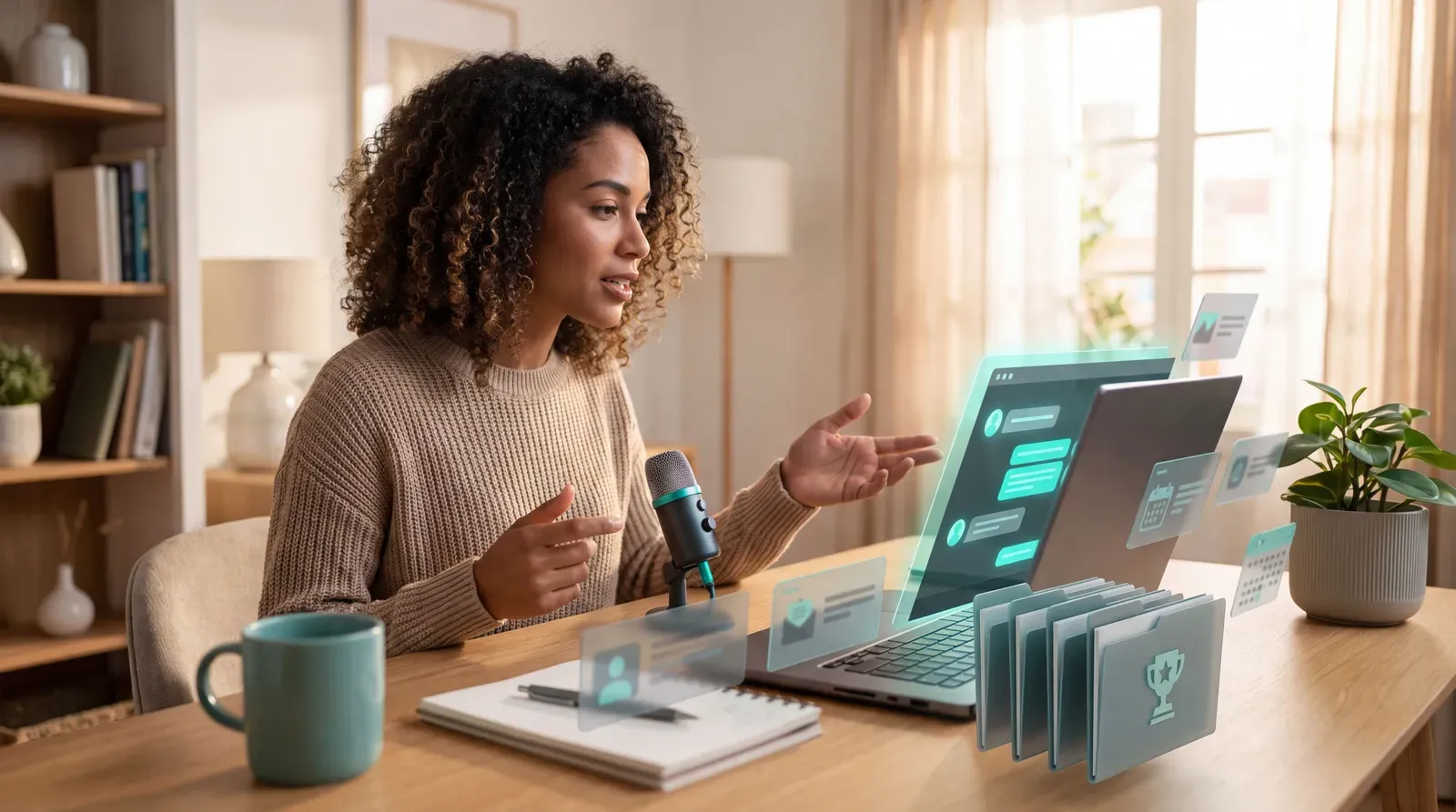 Professional turning work experience into structured achievements through AI conversation