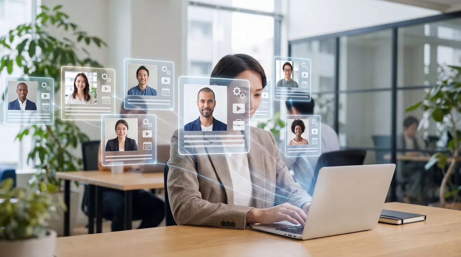 Digital candidate profiles showing richer hiring signals