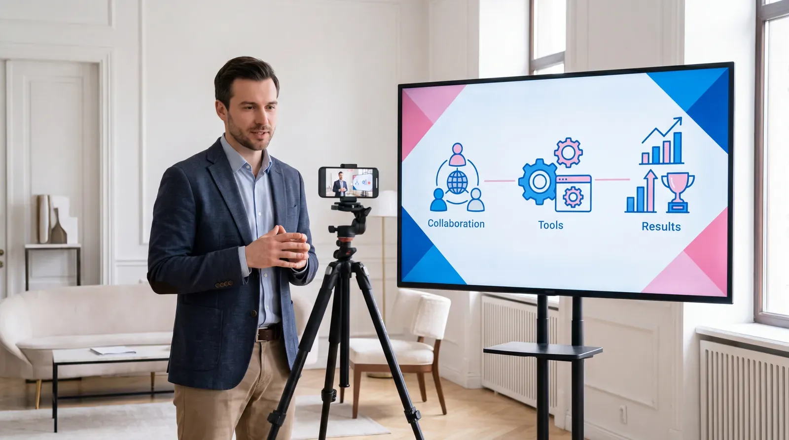 Candidato prepara um CV virtual com vídeo e provas de resultados