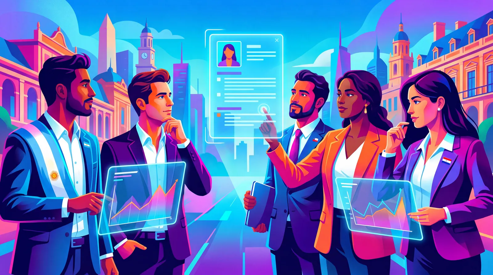 Profesionales analizando salarios y perfiles laborales digitales en 2026
