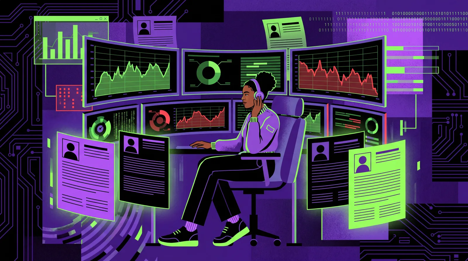 Persona creando un CV digital en un mercado laboral estancado