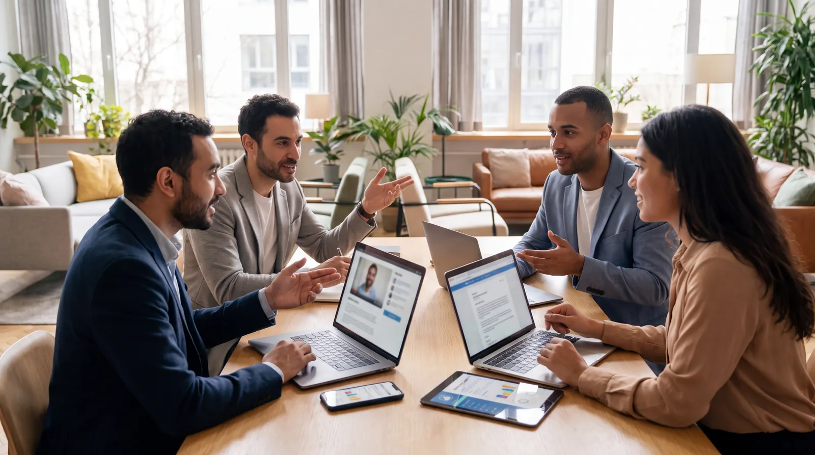 Job seekers comparing video CV, online CV and application tracking tools
