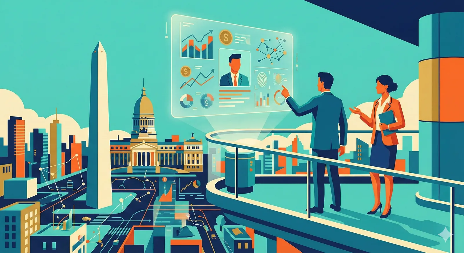 Candidato y recruiter en Argentina usando un perfil virtual moderno para postular a un rol de Fund Accountant