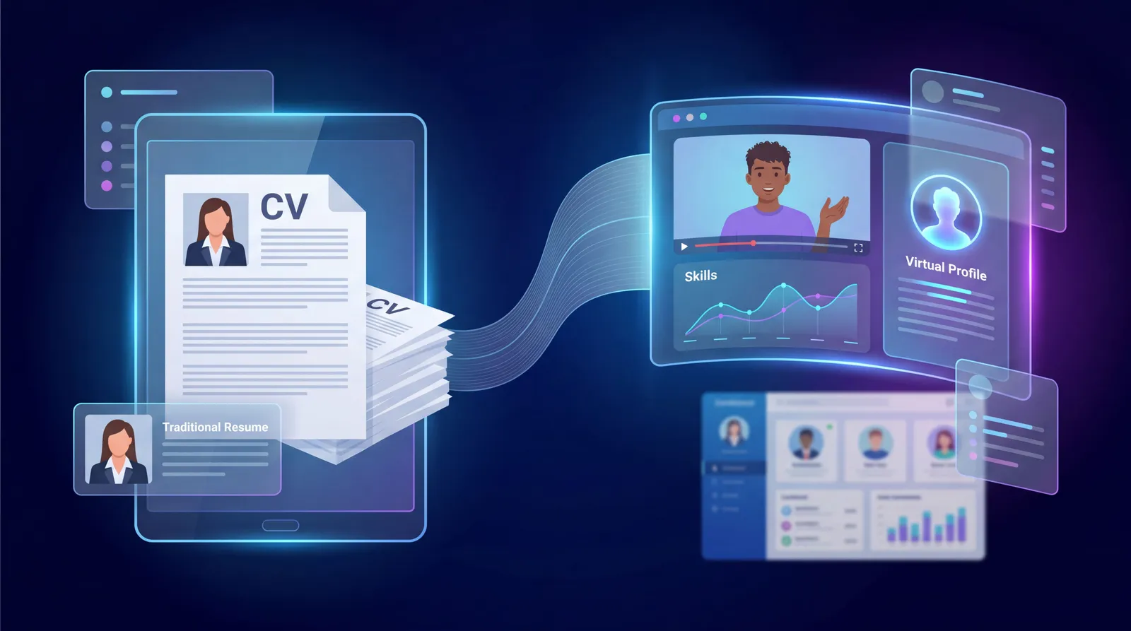 Comparison of PDF resume builders and a modern virtual CV profile