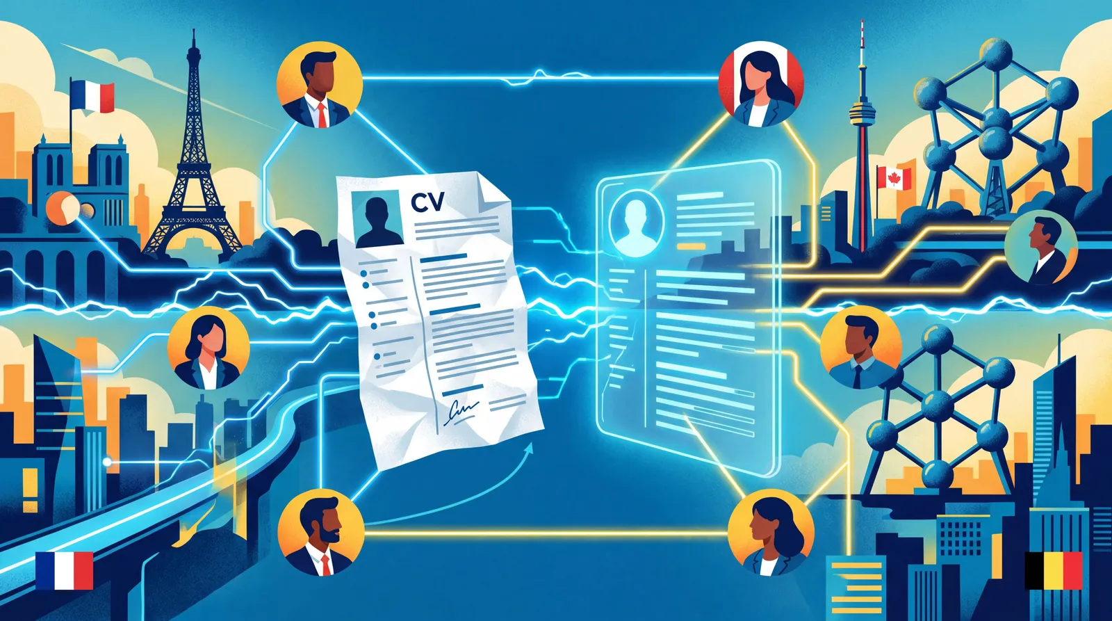 CV papier transformé en profil numérique pour un recrutement plus intelligent