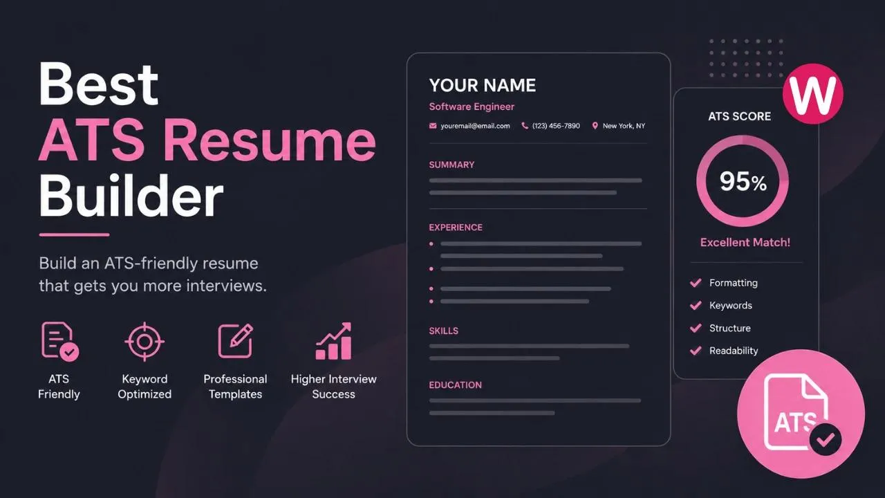A creative of the Best ATS Resume Builder by Wipperoz which has keyword optimization, professional templates to achieve higher interview success