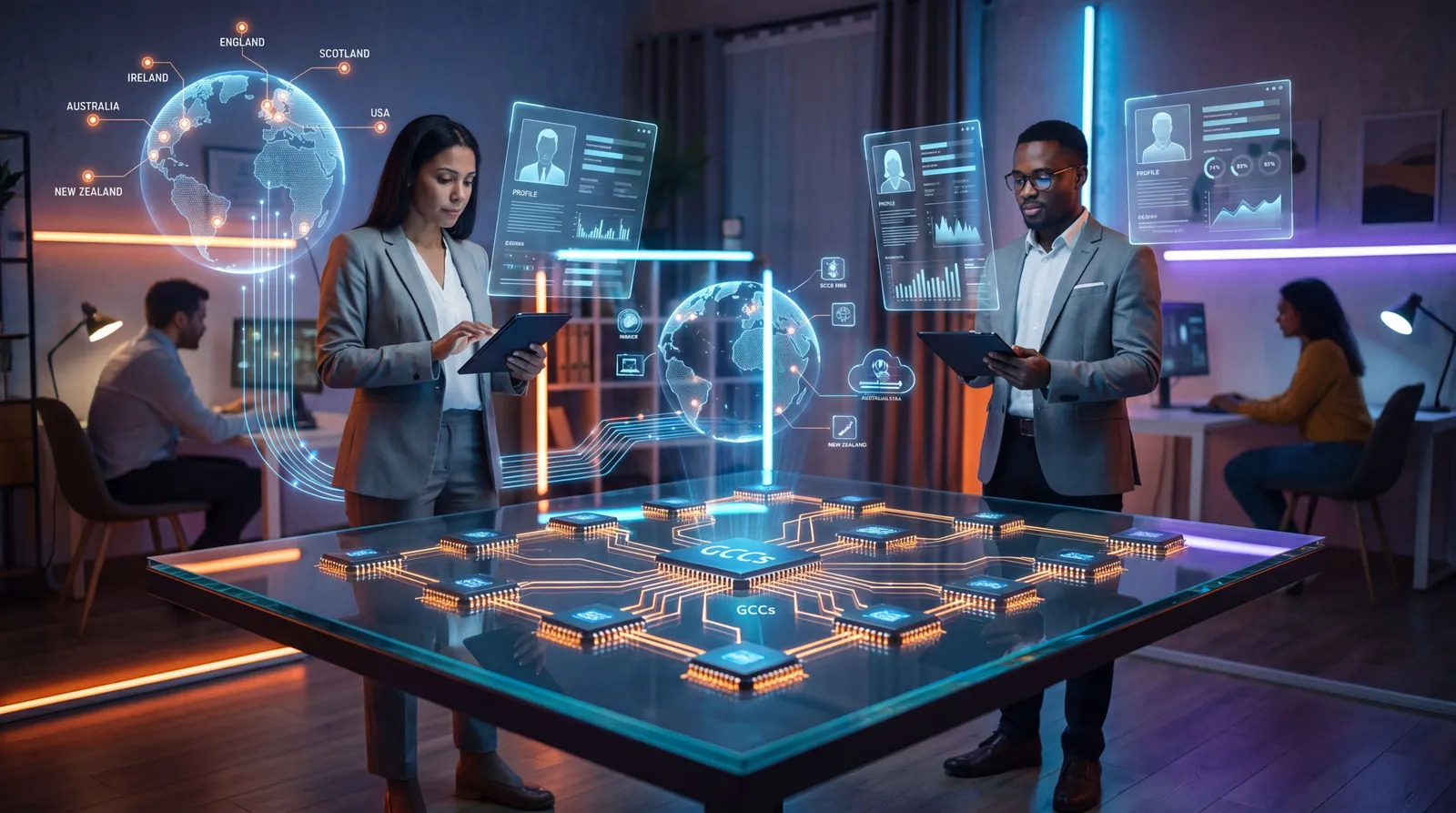 Digital hiring network linking semiconductor talent, recruiters and virtual CV profiles